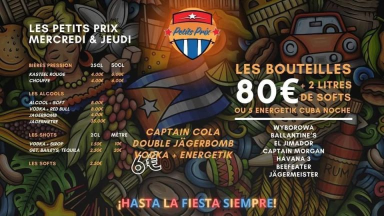 Bar avec des bons prix bar pas cher sortir bouger à Valenciennes Dans Le Nord . CUBA BAR CUBA NOCHE discotheque nightclub Hainaut.