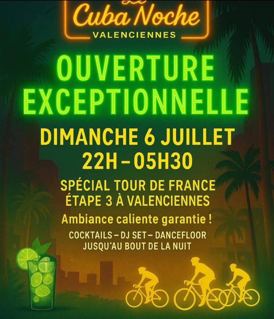 DIMANCHE SUNDAY NIGHT BAR CLUB NIGHTCLUB DISCO ELECTRO BEST Soirée Tour De France Valenciennes Nord North Party