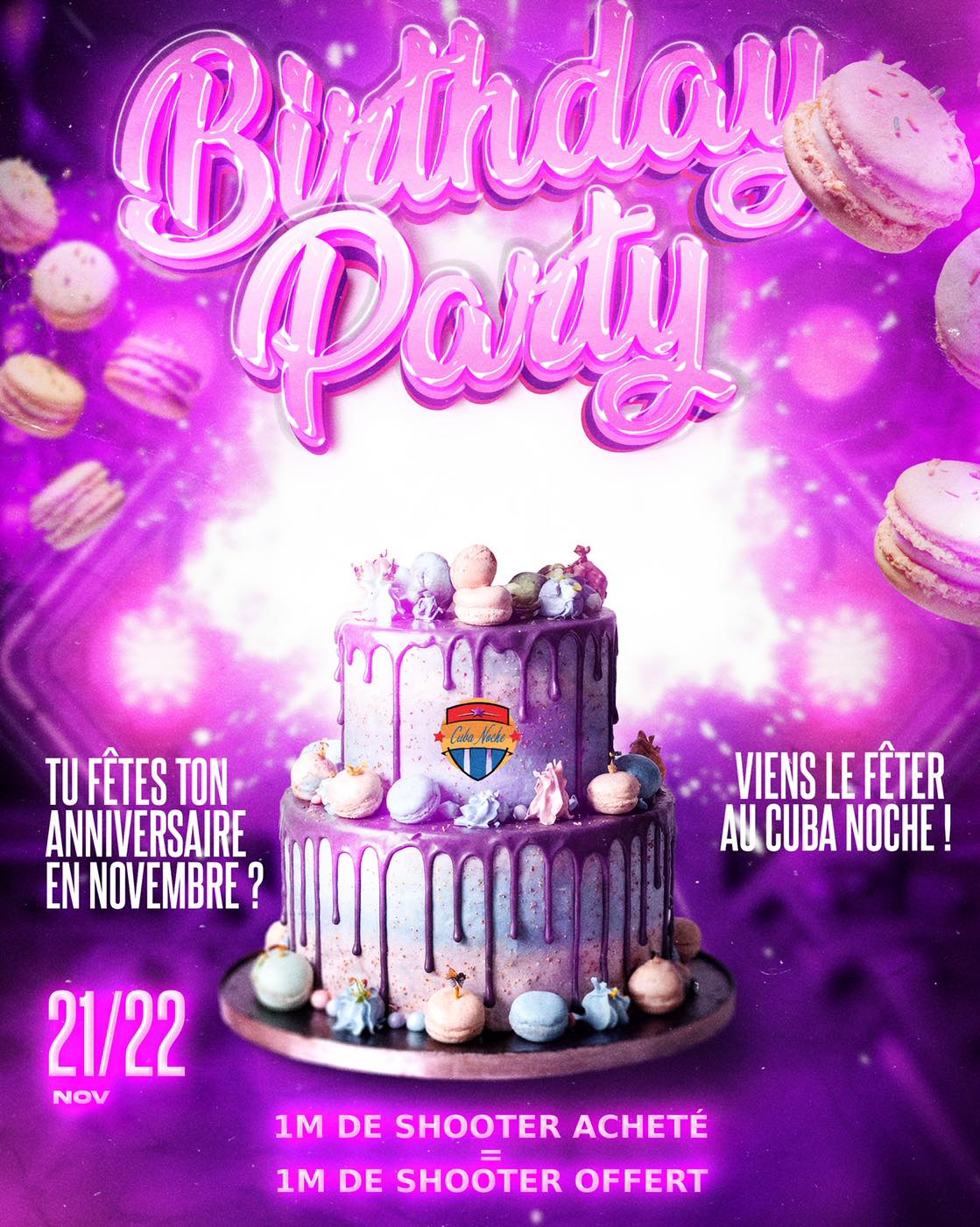 Anniversaire Novembre Valenciennes Cuba Bar Cuba Noche ! Discotheque Nightclub Valenciennes Nord Hauts de France