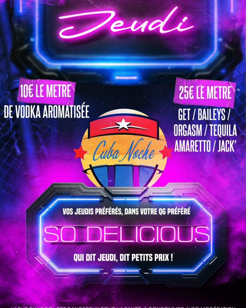 Jeudi SO DELICIOUS Offre Promo Sortir à Valenciennes Sortir Bouger NightClub Discothèque Nord Hauts de France 59 Bars 59300 VALENCIENNES Boite de nuit ouverte en semaine