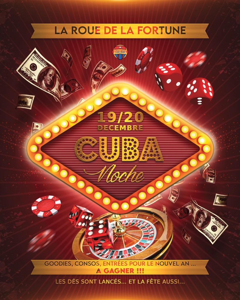 Weekend Casino Party | La Roue de La Fortune Animations DJ Jeux Lots à Gagner Bar Cuba Noche Club Nightclub Discothèque Valenciennes Nord Hauts de France